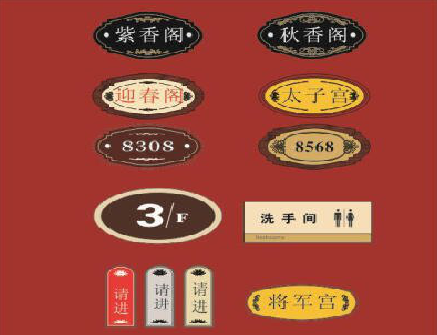 当涂门牌设计制作三要素。